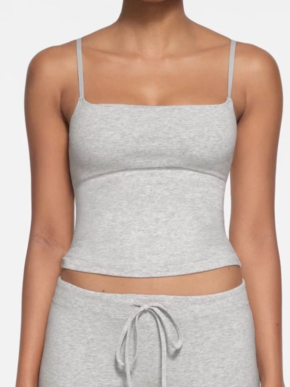SKIMS Heather Grey Slim Spaghetti-Strap Camisole